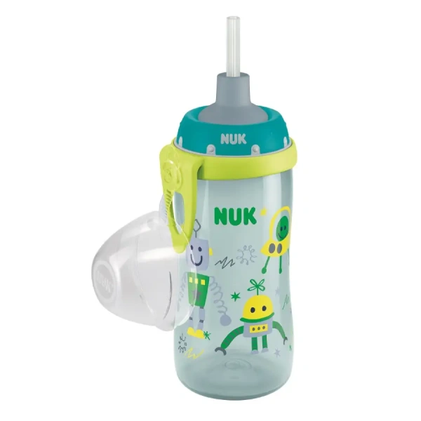 NUK Поильник 300 мл Flexi с 18 мес насадка трубочка